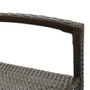 vidaXL 2 db barna polyrattan bárszék