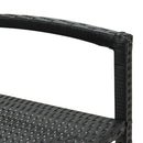 vidaXL 2 db fekete polyrattan bárszék