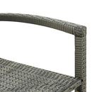 vidaXL 4 db szürke polyrattan bárszék