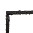 vidaXL fekete polyrattan üveglapos bárasztal 70 x 70 x 110 cm
