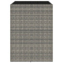 vidaXL szürke polyrattan üveglapos kerti asztal 105 x 80 x 110 cm
