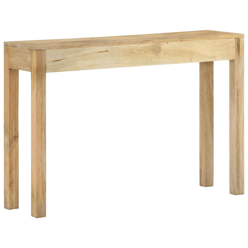 vidaXL tömör fehérített mangófa konzolasztal 110 x 30 x 75 cm