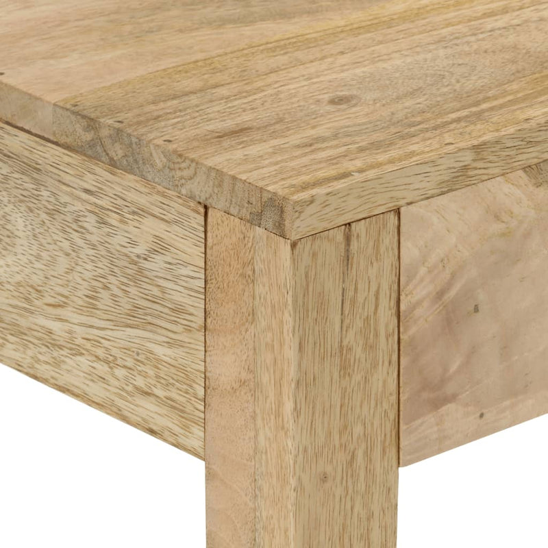 vidaXL tömör fehérített mangófa konzolasztal 110 x 30 x 75 cm