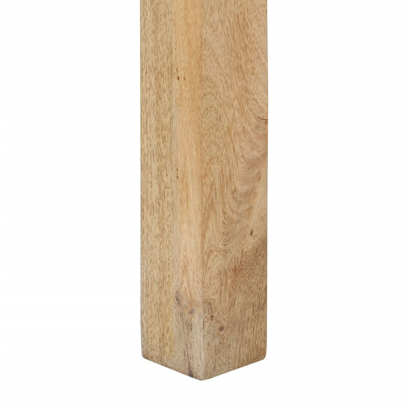 vidaXL tömör fehérített mangófa konzolasztal 110 x 30 x 75 cm