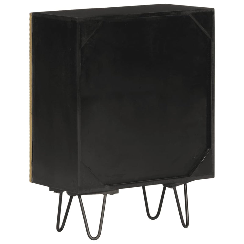 vidaXL tömör mangófa tálalószekrény 55 x 30 x 75 cm