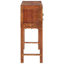 vidaXL nyers tömör akácfa tálalóasztal 120x32x80 cm