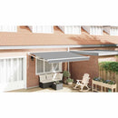 vidaXL Behúzható napernyő váz Fehér 350 x 250 cm Alumínium