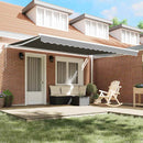 vidaXL Napernyő Fehér 5 x 3 m Fém