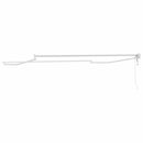 vidaXL Napernyő Fehér 3,5 x 2,5 m Fém