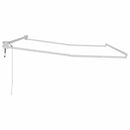 vidaXL Behúzható napernyő váz Fehér 350 x 250 cm Alumínium