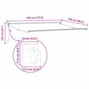 vidaXL Behúzható napernyő váz Antracit 350 x 250 cm Alumínium