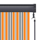 vidaXL Roletta Sárga és Kék 180 x 250 cm Szövet és Alumínium