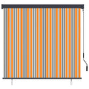 vidaXL Roletta Sárga és Kék 180 x 250 cm Szövet és Alumínium