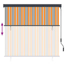 vidaXL Roletta Sárga és Kék 180 x 250 cm Szövet és Alumínium