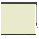 vidaXL Roletta Krémszínű 180 x 250 cm Szövet és Alumínium