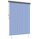 vidaXL Roletta Kék és Fehér 200 x 250 cm Szövet és Alumínium