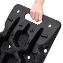 vidaXL 2 db fekete nejlon vontatási táblák 107x31x7 cm