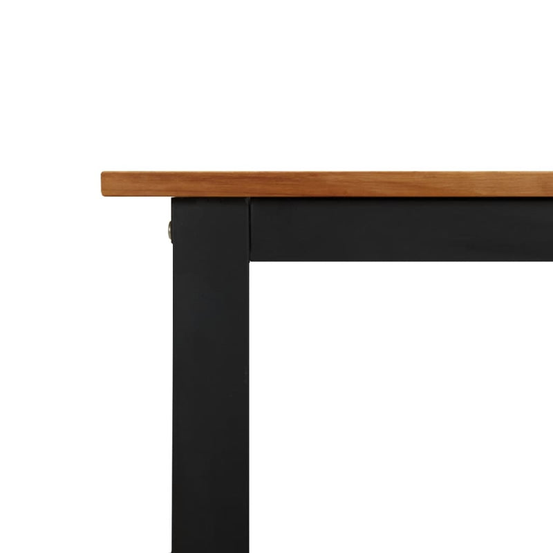 vidaXL tömör akácfa kerti asztal U-alakú lábakkal 200 x 90 x 75 cm