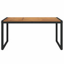 vidaXL tömör akácfa kerti asztal U-alakú lábakkal 160 x 80 x 75 cm