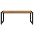 vidaXL tömör akácfa kerti asztal U-alakú lábakkal 200 x 90 x 75 cm