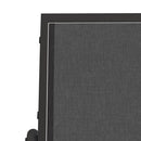 vidaXL 2 db fekete textilén és acél kerti sikló szék 61 x 76 x 87 cm