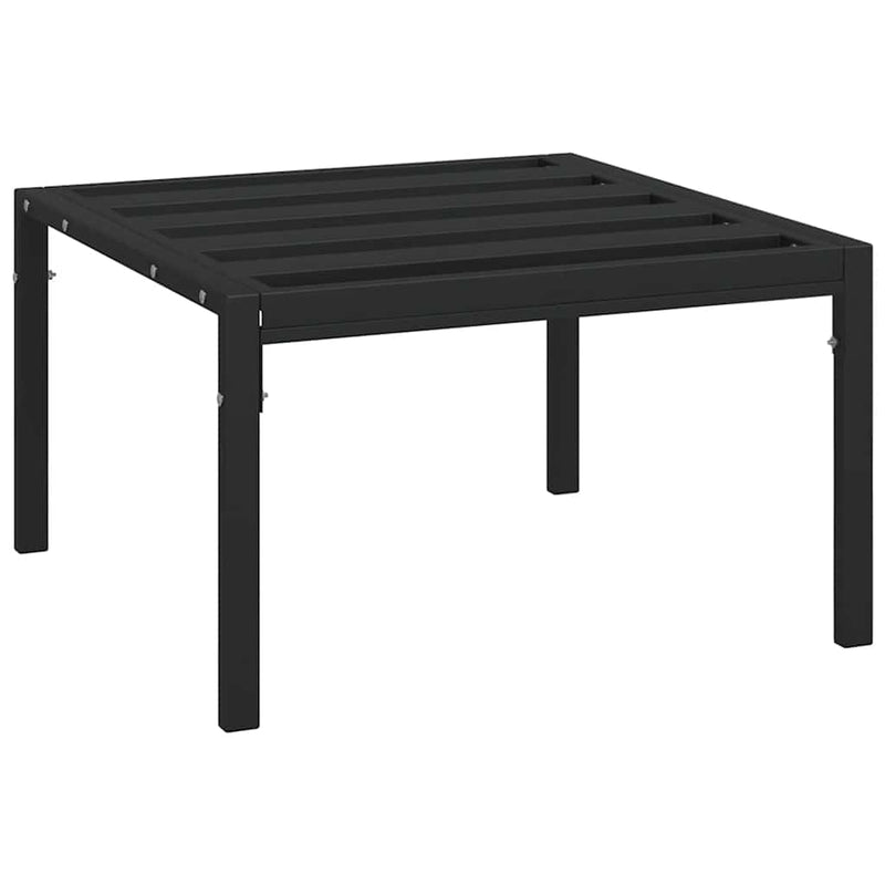 vidaXL 2 db acél kerti lábtartó szürke párnákkal 60 x 60 x 35 cm