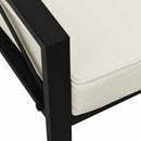 vidaXL acél kerti szék homokszínű párnákkal 68 x 76 x 79 cm