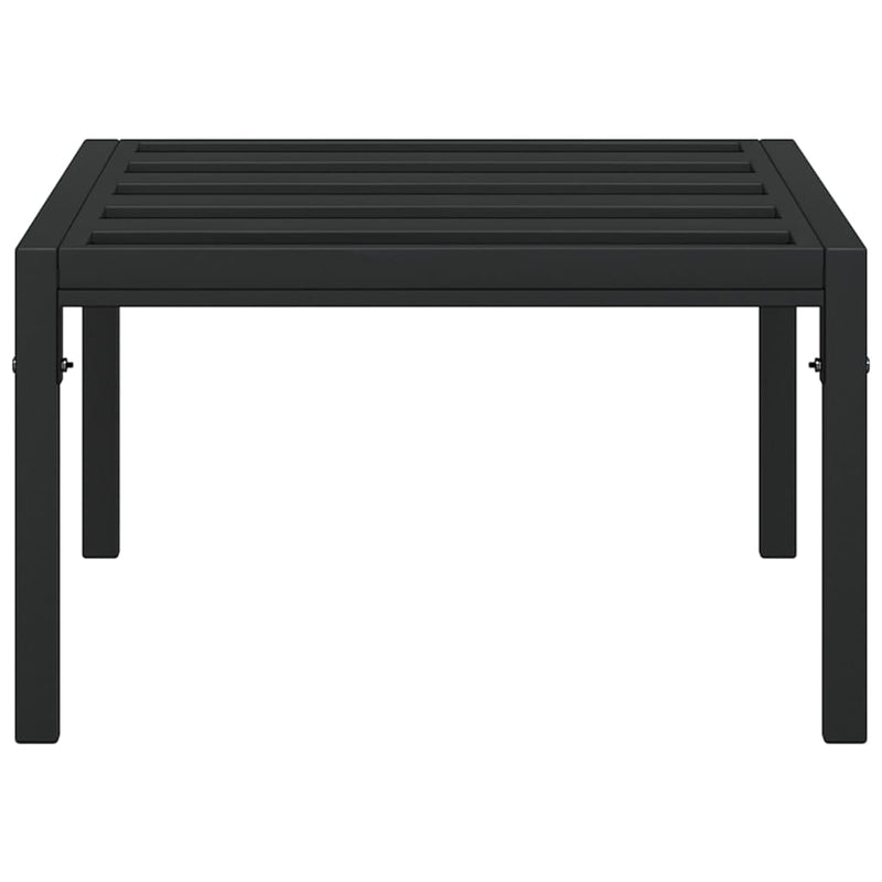 vidaXL fekete acél kerti dohányzóasztal 60 x 60 x 35 cm