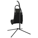 vidaXL sötétszürke oxford szövet és acél kerti hintaszék párnával