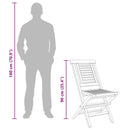 vidaXL 2 db tömör tíkfa összecsukható kerti szék 47 x 63 x 90 cm