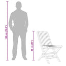 vidaXL 2 db összecsukható tömör tíkfa kerti szék 47 x 47 x 89 cm