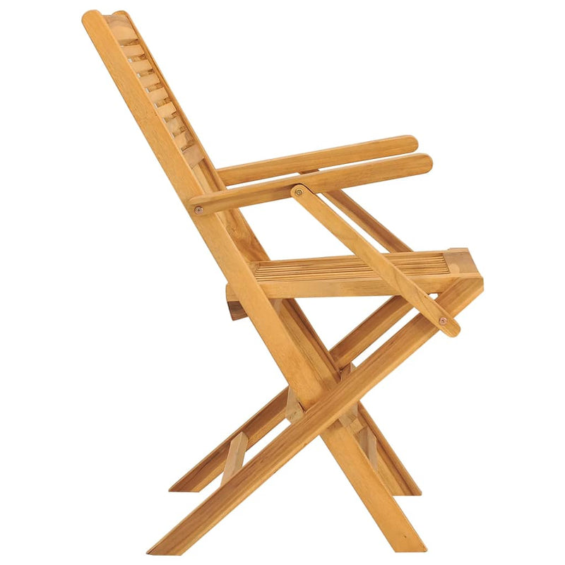 vidaXL 2 db tömör tíkfa összecsukható kerti szék 55 x 62 x 90 cm