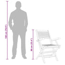 vidaXL 2 db tömör tíkfa összecsukható kerti szék 55 x 62 x 90 cm