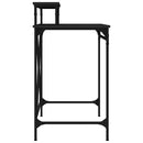 vidaXL fekete szerelt fa és vas íróasztal 80 x 50 x 90 cm