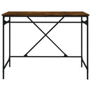 vidaXL füstös tölgy színű szerelt fa és vas íróasztal 100 x 50 x 75 cm