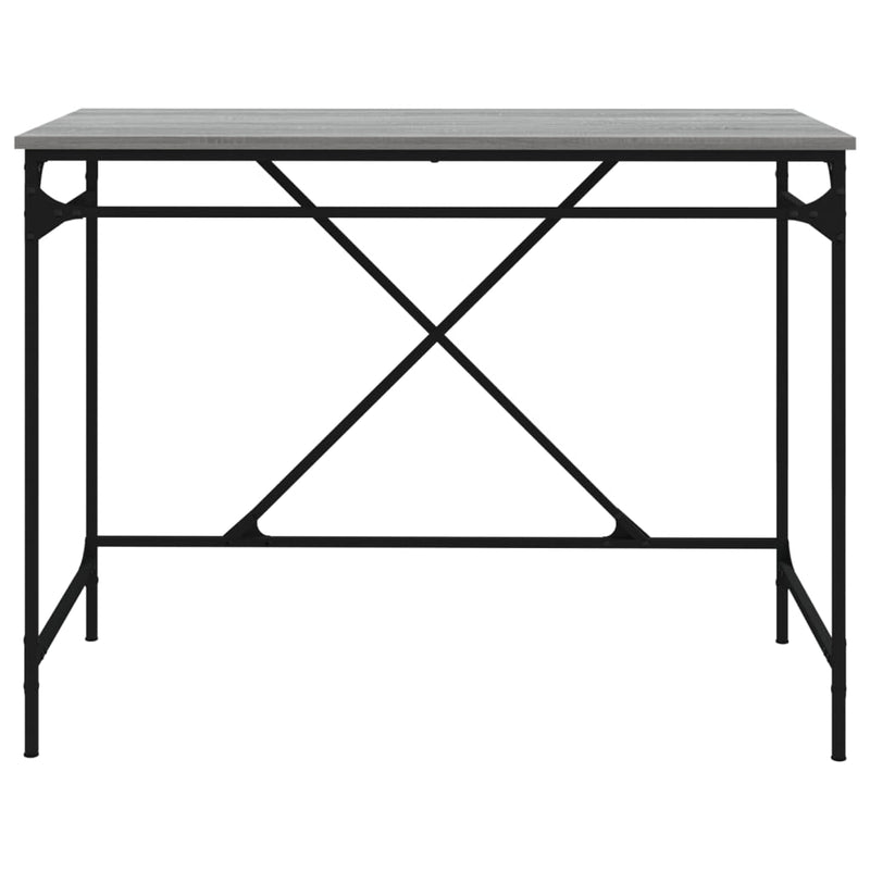 vidaXL szürke sonoma színű szerelt fa íróasztal 100x50x75 cm