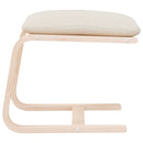 vidaXL krémszínű szövet lábzsámoly 51x41x40 cm