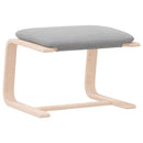 vidaXL világosszürke szövet lábzsámoly 51 x 41 x 40 cm