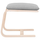 vidaXL világosszürke szövet lábzsámoly 51 x 41 x 40 cm