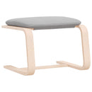 vidaXL világosszürke szövet lábzsámoly 51 x 41 x 40 cm