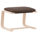 vidaXL sötétbarna szövet lábzsámoly 51x41x40 cm