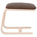 vidaXL sötétbarna szövet lábzsámoly 51x41x40 cm