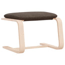 vidaXL sötétbarna szövet lábzsámoly 51x41x40 cm