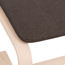 vidaXL sötétbarna szövet lábzsámoly 51x41x40 cm