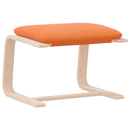 vidaXL sötétsárga szövet lábzsámoly 51x41x40 cm