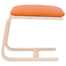 vidaXL sötétsárga szövet lábzsámoly 51x41x40 cm