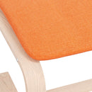 vidaXL sötétsárga szövet lábzsámoly 51x41x40 cm