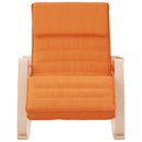 vidaXL sötétsárga szövet hintaszék