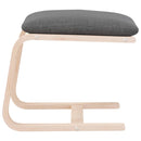 vidaXL sötétszüke szövet lábzsámoly 51x41x40 cm