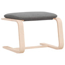 vidaXL sötétszüke szövet lábzsámoly 51x41x40 cm